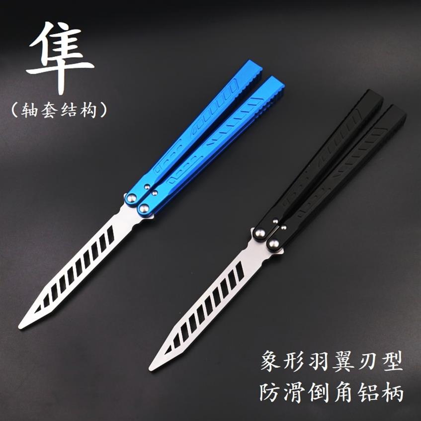 Balisong Falcon Butterfly Knife Trainer Comb Standard Version Bushing System Aluminum Channel Handle 420 Stainless Steel EDC Foldi259R
Balisong Falcon Butterfly Knife Trainer Comb Standard Version Bushing System Aluminum Channel Handle 420 Stainless Steel EDC Foldi259R