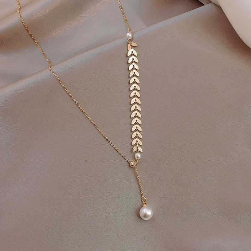 Pendant Necklaces Stainless Steel Fashion Fine High-end Jewelry Natural Pearl Wheat Ear Shape Collier Pendants For Women N-284Pendant
Pendant Necklaces Stainless Steel Fashion Fine High-end Jewelry Natural Pearl Wheat Ear Shape Collier Pendants For Women N-284Pendant