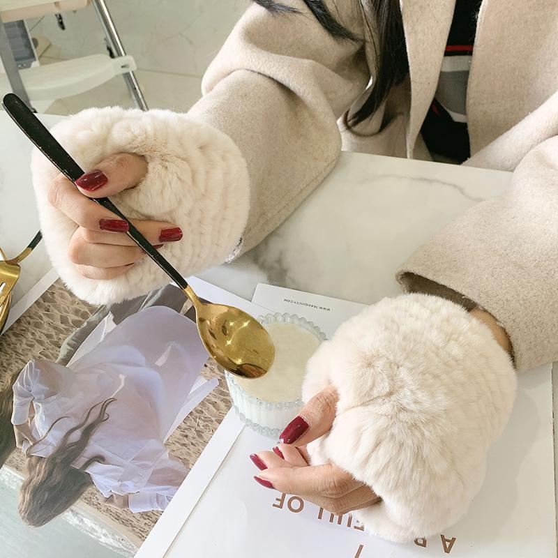 Five Fingers Gloves Winter Fur Lovely Plush Rex Real Wool Warm Half Finger Koraen Women
Five Fingers Gloves Winter Fur Lovely Plush Rex Real Wool Warm Half Finger Koraen Women