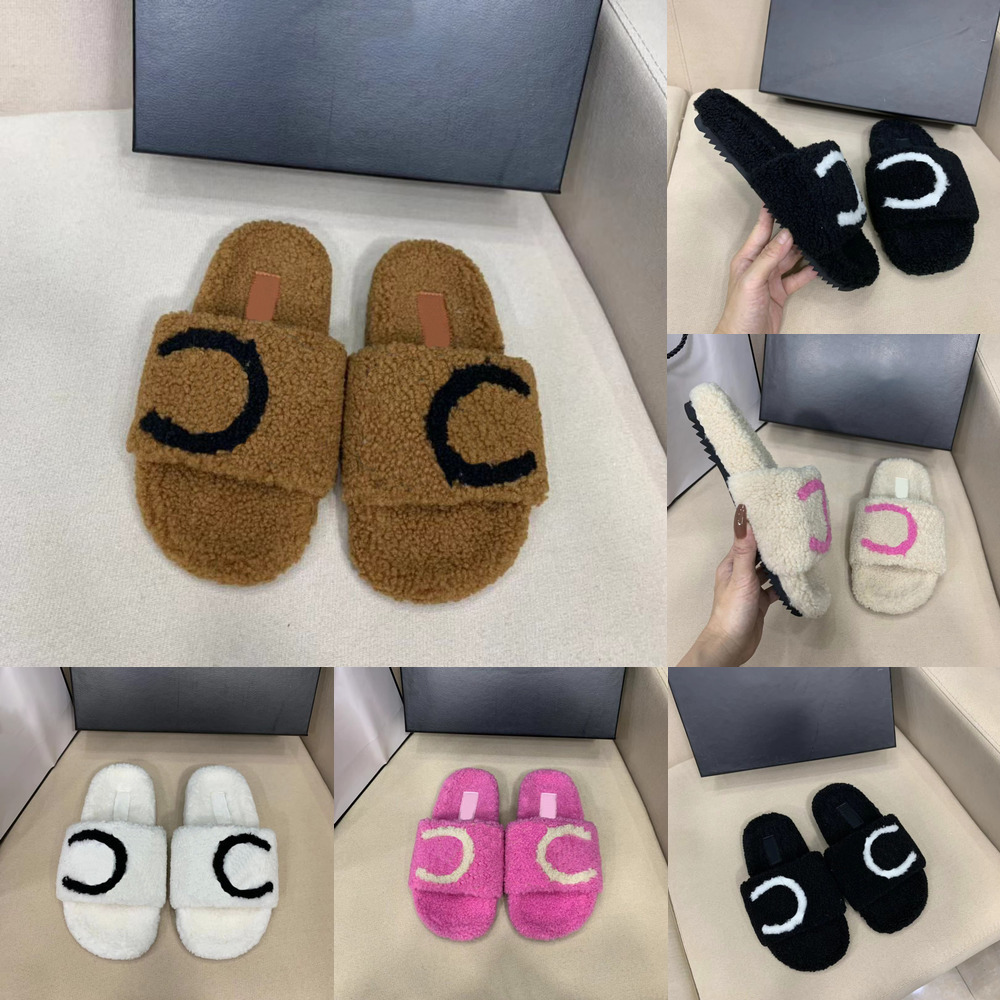 Luxurys Designers Women Slippers Lambswool Slide Winter Fur Fluffy Furry C Letters Sandals Warm Comfortable Slides Fuzzy Girl Flip Flop Slipper 5 Color 35-42, Chmt7261
Luxurys Designers Women Slippers Lambswool Slide Winter Fur Fluffy Furry C Letters Sandals Warm Comfortable Slides Fuzzy Girl Flip Flop Slipper 5 Color 35-42, Chmt7261