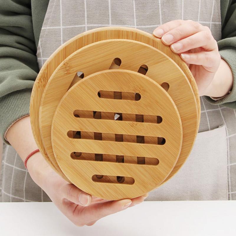 Mats & Pads Non-slip Cup Coasters Thickened Bamboo Insulation Pad Round Square Placement For Dinner Table Pot Holder Kitchen Supplies
Mats & Pads Non-slip Cup Coasters Thickened Bamboo Insulation Pad Round Square Placement For Dinner Table Pot Holder Kitchen Supplies