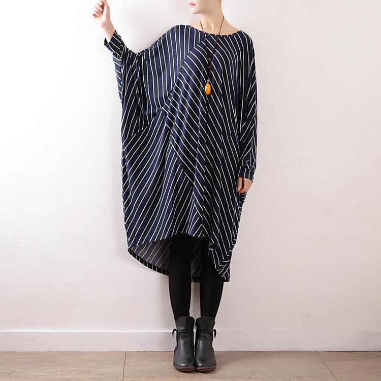 Spring Striped Blouse Women O Neck Long Batwing Sleeve Tops Casual Shirt Loose Work OL Irregular Top Blusa Plus Size Women's Blouses &, Dark blue
Spring Striped Blouse Women O Neck Long Batwing Sleeve Tops Casual Shirt Loose Work OL Irregular Top Blusa Plus Size Women's Blouses &, Dark blue