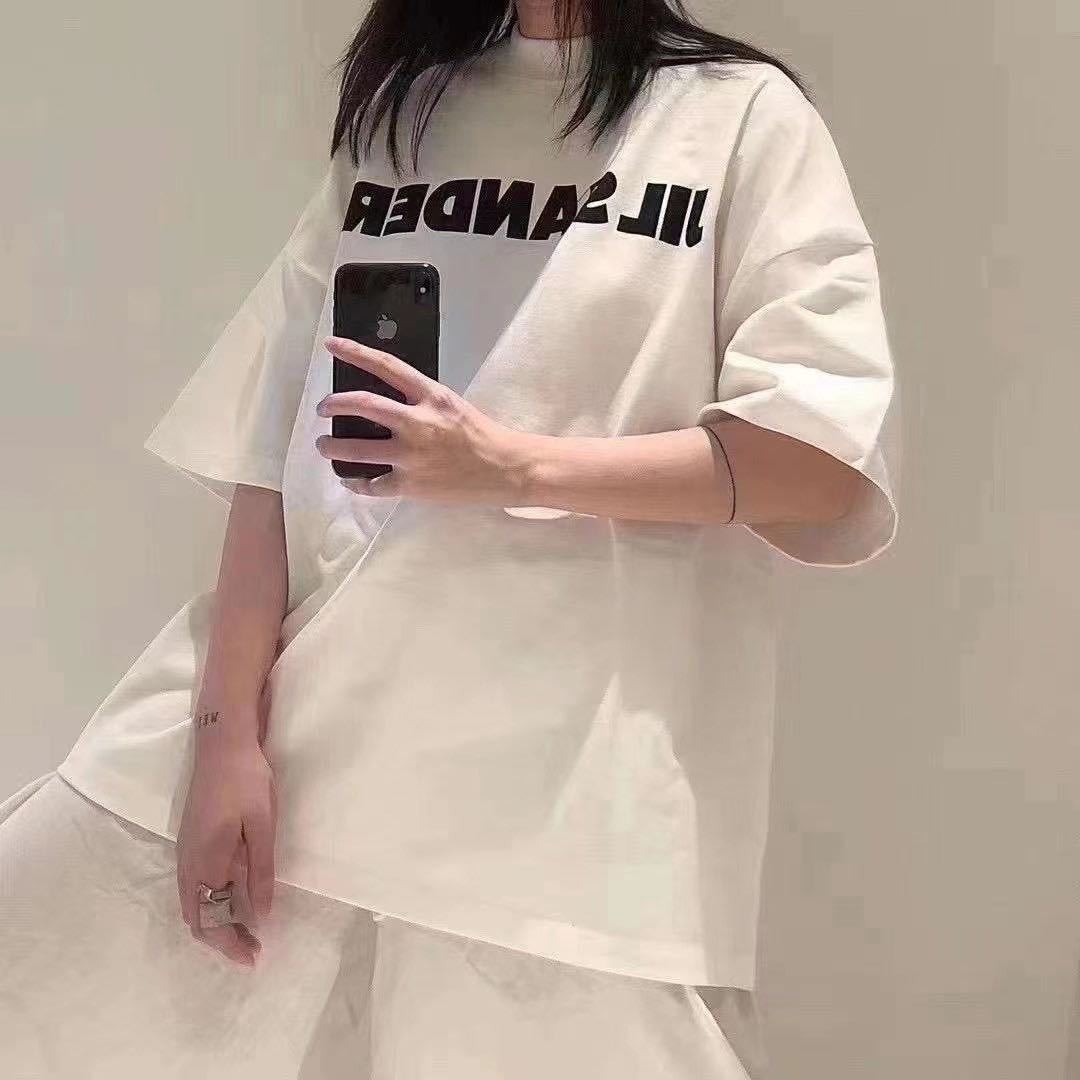 Summer JISANDER Letter Print WOMAN T-SHIRT Loose TOP Half Sleeve Oversized Cotton T-Shirts for Women Short Sleeve Tees, Black
Summer JISANDER Letter Print WOMAN T-SHIRT Loose TOP Half Sleeve Oversized Cotton T-Shirts for Women Short Sleeve Tees, Black