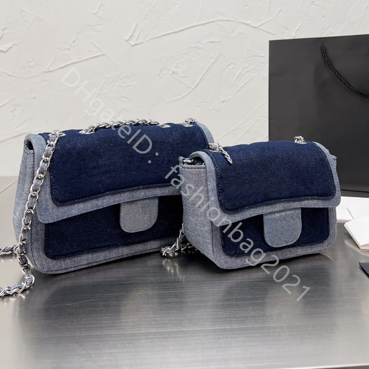 shoulder fashion bags lady famous designer handbags plain messenger totes coin purse crossbody shopping flaps women chain hasp blue denim plain stripes wallets, Color q
shoulder fashion bags lady famous designer handbags plain messenger totes coin purse crossbody shopping flaps women chain hasp blue denim plain stripes wallets, Color q