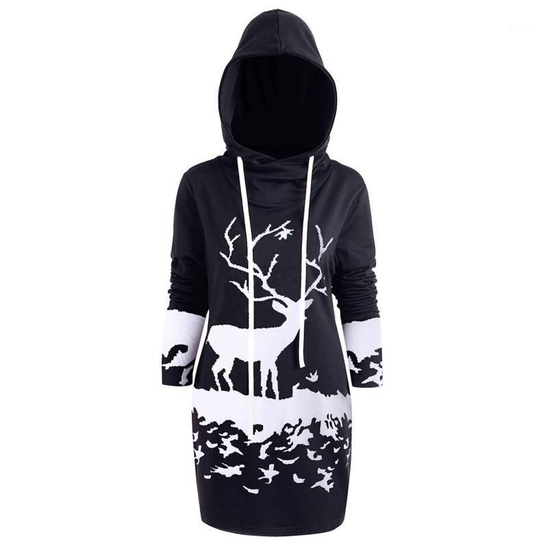 Casual Dresses Womens Christmas Printed Hooded Sweatshirt Dress Drawstring Long Sleeve Navidad Costume Leisure Pullover Robes Vestidos, Black
Casual Dresses Womens Christmas Printed Hooded Sweatshirt Dress Drawstring Long Sleeve Navidad Costume Leisure Pullover Robes Vestidos, Black