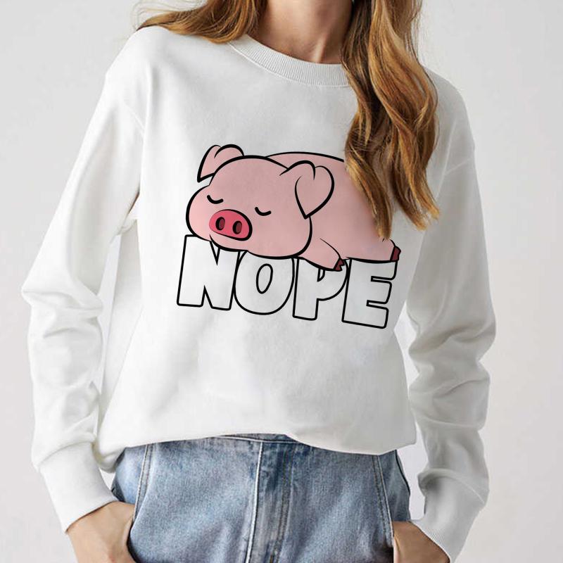 Women's Hoodies & Sweatshirts Autumn Winter Sweatshirt Kawaii Pig Print Casual Crewneck Women Long Sleeve Pullover Korean Harajuku Oversized, White
Women's Hoodies & Sweatshirts Autumn Winter Sweatshirt Kawaii Pig Print Casual Crewneck Women Long Sleeve Pullover Korean Harajuku Oversized, White