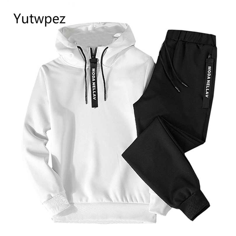 Patchwork Men's Sportswear Sets Autumn Winter Hooded Thick Male Casual Tracksuit Men 2 Piece Sweatshirt Sweatpants Set 201128, Cc147 white
Patchwork Men's Sportswear Sets Autumn Winter Hooded Thick Male Casual Tracksuit Men 2 Piece Sweatshirt Sweatpants Set 201128, Cc147 white