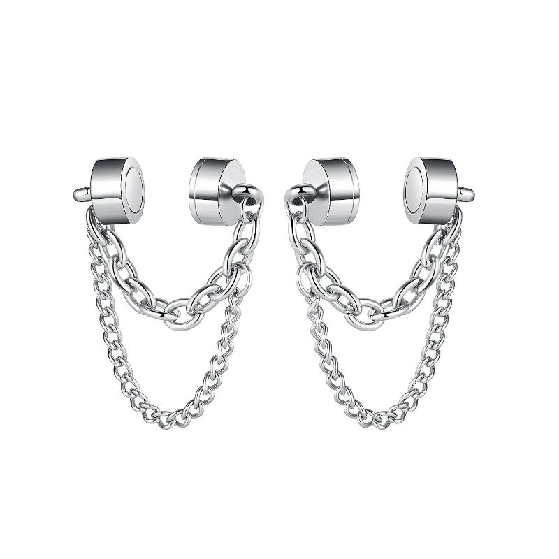 Clip-on & Screw Back Cyue European Fashion 316L Stainless Steel Earrings Chain Magnetic Non-pierced Ear Clip For Women Men Jewelry ZYE008
Clip-on & Screw Back Cyue European Fashion 316L Stainless Steel Earrings Chain Magnetic Non-pierced Ear Clip For Women Men Jewelry ZYE008