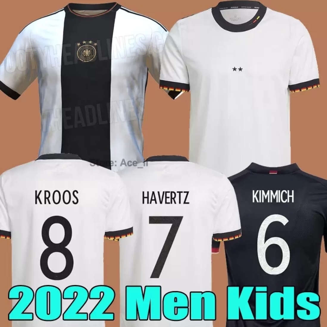 2022 2023 HUMMELS soccer jersey KROOS GNABRY WERNER DRAXLER REUS MULLER GOTZE football shirt germanyS Men kids kit women, World 2022 home+patch1
2022 2023 HUMMELS soccer jersey KROOS GNABRY WERNER DRAXLER REUS MULLER GOTZE football shirt germanyS Men kids kit women, World 2022 home+patch1