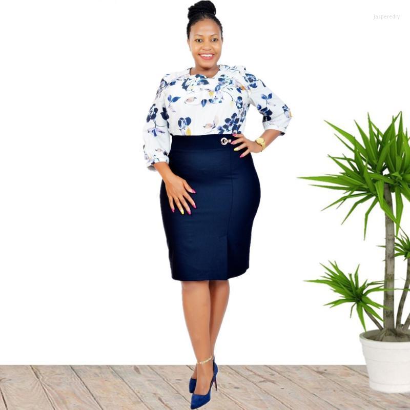 Plus Size Dresses 2022 African Style Round Neck Three Quarter Sleeve Floral Print Patchwork Dress For Women Jasp22, Blue
Plus Size Dresses 2022 African Style Round Neck Three Quarter Sleeve Floral Print Patchwork Dress For Women Jasp22, Blue