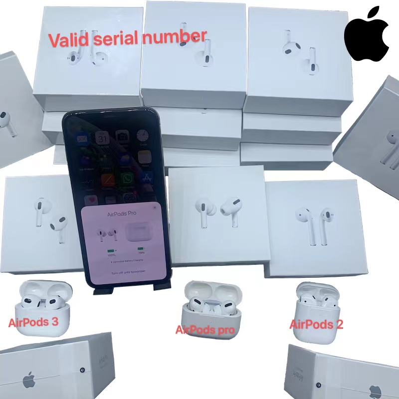 TOP quality Apple AirPods 3 Pro Air 2 3 Pods Gen 3 Pods Earphones H1 Chip Transparency Wireless Charging Bluetooth Headphones AP3 AP2 Earbuds 2nd Headsets, Valid serial number
TOP quality Apple AirPods 3 Pro Air 2 3 Pods Gen 3 Pods Earphones H1 Chip Transparency Wireless Charging Bluetooth Headphones AP3 AP2 Earbuds 2nd Headsets, Valid serial number