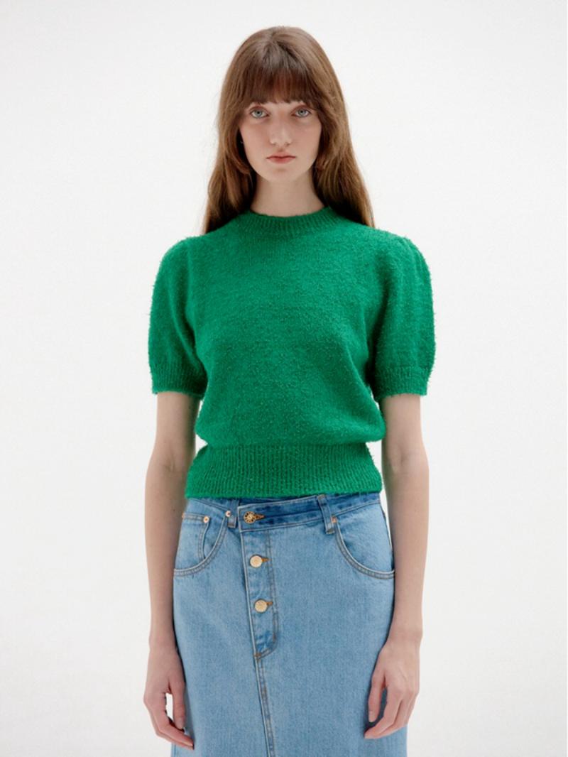 Women' Sweaters Top Women 2022 Spring And Autumn Ribbed Round Neck Short-sleeved Knitted Sweater Solid Color Straight SweaterWomen, Green
Women' Sweaters Top Women 2022 Spring And Autumn Ribbed Round Neck Short-sleeved Knitted Sweater Solid Color Straight SweaterWomen, Green