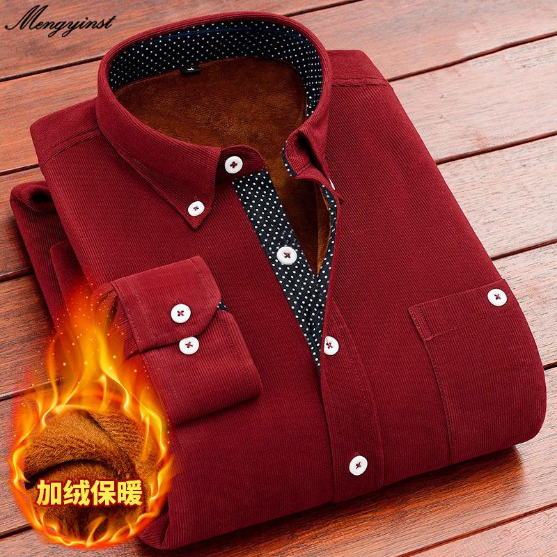 Men's Casual Shirts Men Winter Corduroy Long Sleeve Shirt 2022 Male Business Thicken Warm Soft Flannel Dress Camisa Social Masculina, White;black
Men's Casual Shirts Men Winter Corduroy Long Sleeve Shirt 2022 Male Business Thicken Warm Soft Flannel Dress Camisa Social Masculina, White;black