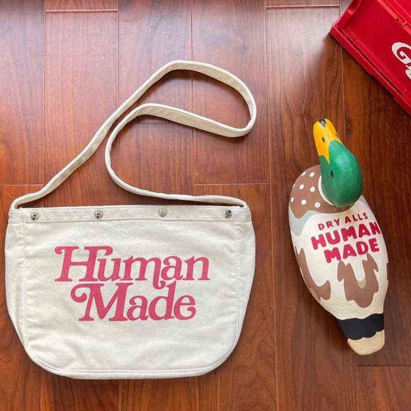 Human Made Girls Dont Cry Fashion Bag Men Best Quality HUMAN MADE Canvas Women Bags Couple Backpack T220803
