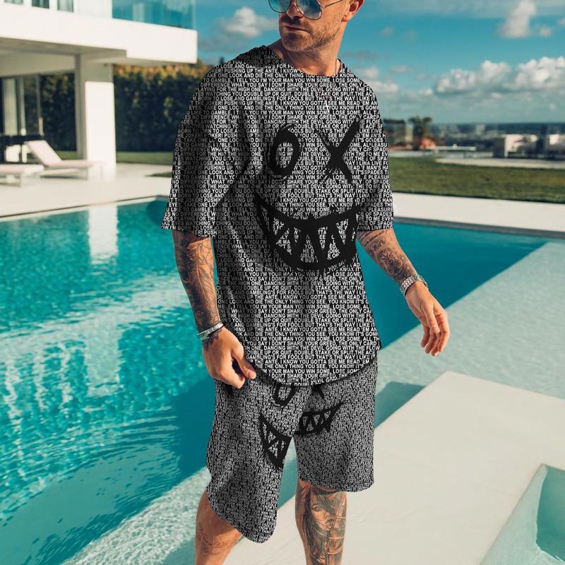 Men's Tracksuits 2022 Summer Men Sets Short Sleeve T-shirt Suit Little Devil Tracksuit Casual Oversized Tops And Shorts Breathable Sportswea, Ts1406
Men's Tracksuits 2022 Summer Men Sets Short Sleeve T-shirt Suit Little Devil Tracksuit Casual Oversized Tops And Shorts Breathable Sportswea, Ts1406