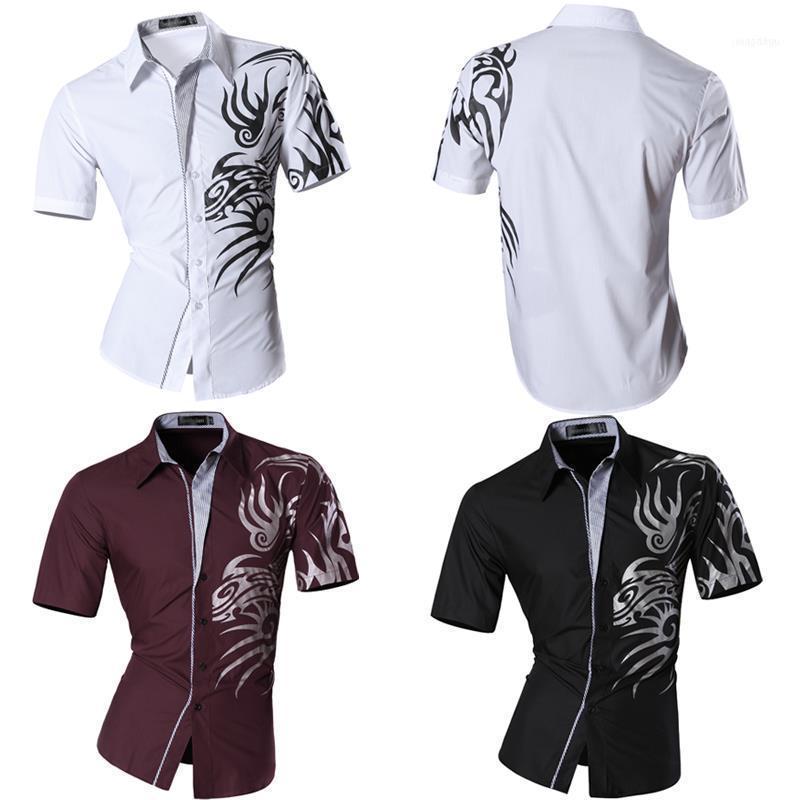 Wholesale- Sell Men' Totem Printing Short Sleeves Button Down Dress Shirts Casual Slim Fit Top Z0311, Winered
Wholesale- Sell Men' Totem Printing Short Sleeves Button Down Dress Shirts Casual Slim Fit Top Z0311, Winered