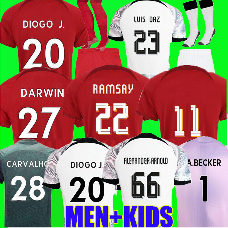 21 22 23 season home away 3rd RED DARWIN soccer jerseys 2022 2023 Mohamed Diogo Luis DIaz Alexander Arnold football shirts men kids kit uniform FA A.BECKER carabao CUP
21 22 23 season home away 3rd RED DARWIN soccer jerseys 2022 2023 Mohamed Diogo Luis DIaz Alexander Arnold football shirts men kids kit uniform FA A.BECKER carabao CUP