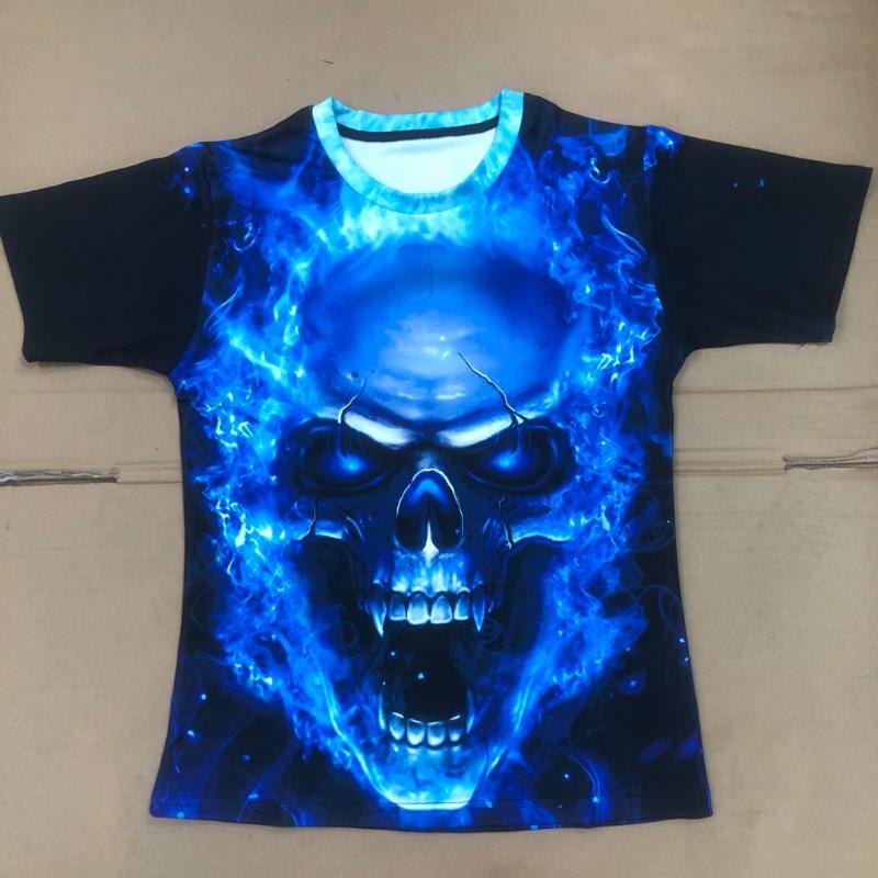 Men' T-Shirts Short Sleeved T-shirt Men' 2022 Summer Street 3D Wolf Skull Print Loose Large Size Students Round Collar ClothesMen, As pic
Men' T-Shirts Short Sleeved T-shirt Men' 2022 Summer Street 3D Wolf Skull Print Loose Large Size Students Round Collar ClothesMen, As pic