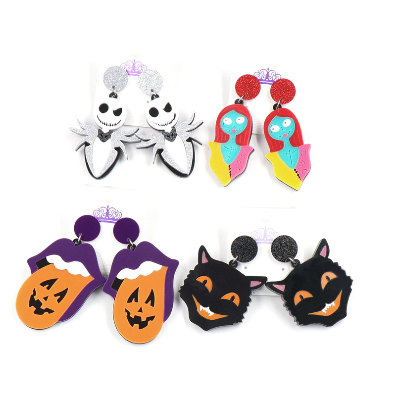 Dangle Chandelier Nightmare Before Christmas Earrings Acrylic Halloween Earrings Jack Tong 220826
Dangle Chandelier Nightmare Before Christmas Earrings Acrylic Halloween Earrings Jack Tong 220826