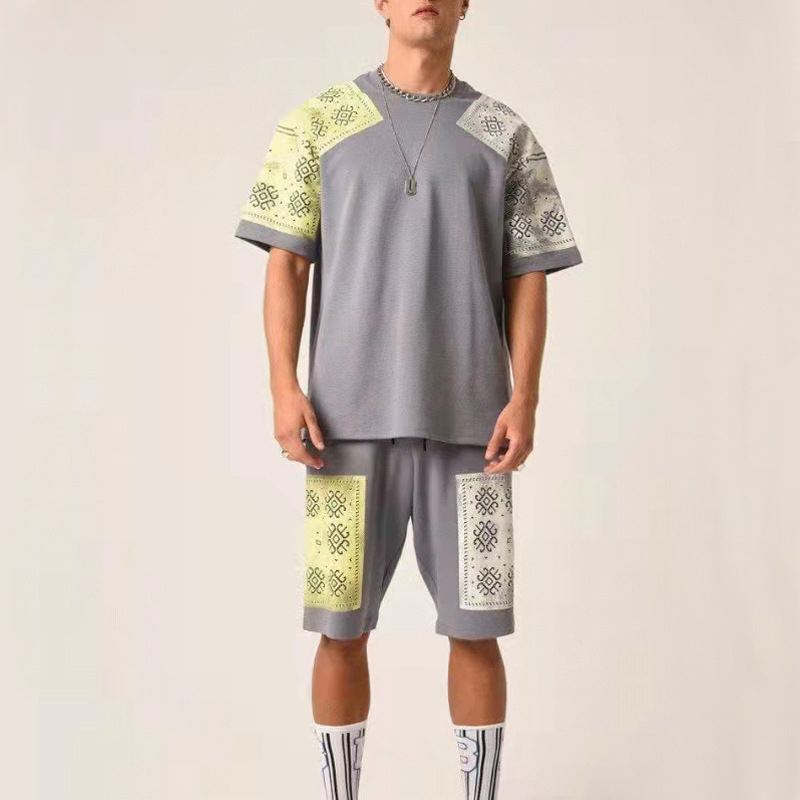 Mens Tracksuits 2022 Summer Tracksuit Men Casual Sports Set Solid Color matching Short Sleeved Shorts Sets Mens Fashion 2 Piece Sportswear
Mens Tracksuits 2022 Summer Tracksuit Men Casual Sports Set Solid Color matching Short Sleeved Shorts Sets Mens Fashion 2 Piece Sportswear