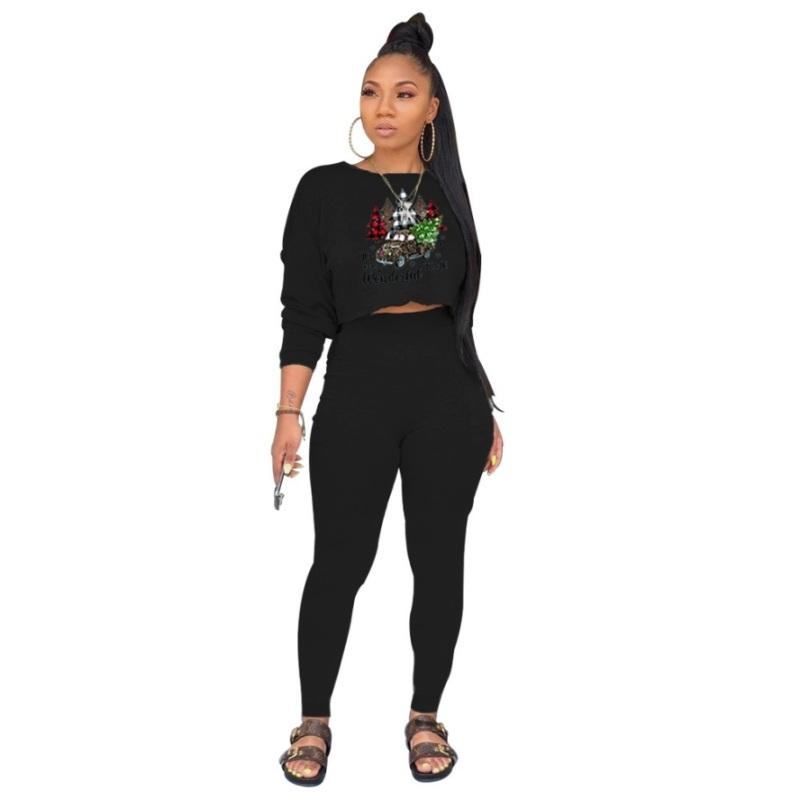 Women' Two Piece Pants Sets Womens Outfits Women O Collar Long Sleeve Crop Top Sweat Suits Christmas Tree Cartoon Print Jogging SetsWomen, Black
Women' Two Piece Pants Sets Womens Outfits Women O Collar Long Sleeve Crop Top Sweat Suits Christmas Tree Cartoon Print Jogging SetsWomen, Black