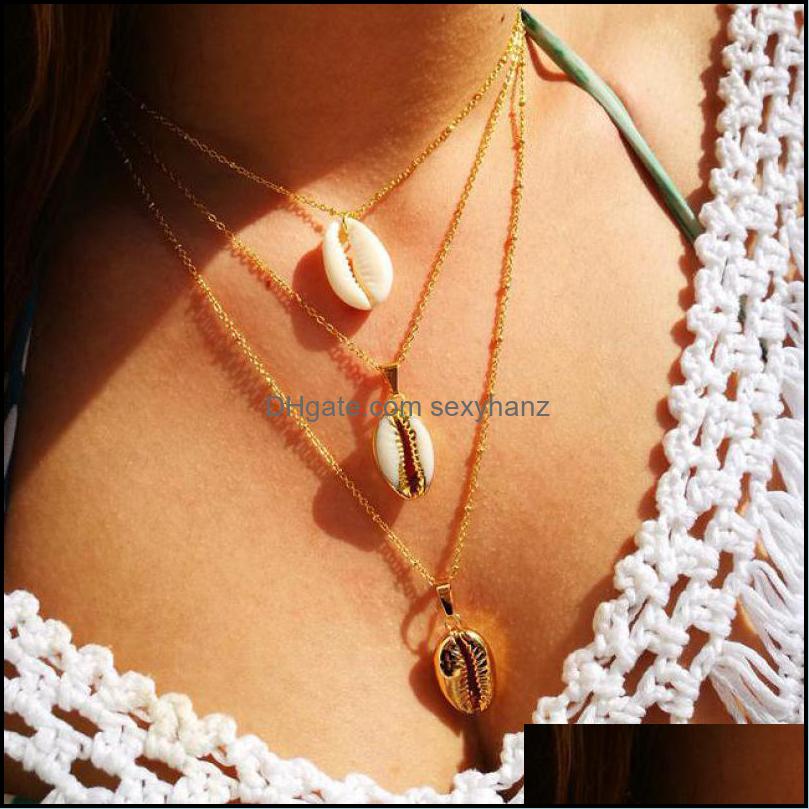 Chains Necklaces Pendants Jewelry Bohemian Shell For Women Mti Layer Cowrie Pendant Necklace Collar Gold Dh2Io
Chains Necklaces Pendants Jewelry Bohemian Shell For Women Mti Layer Cowrie Pendant Necklace Collar Gold Dh2Io