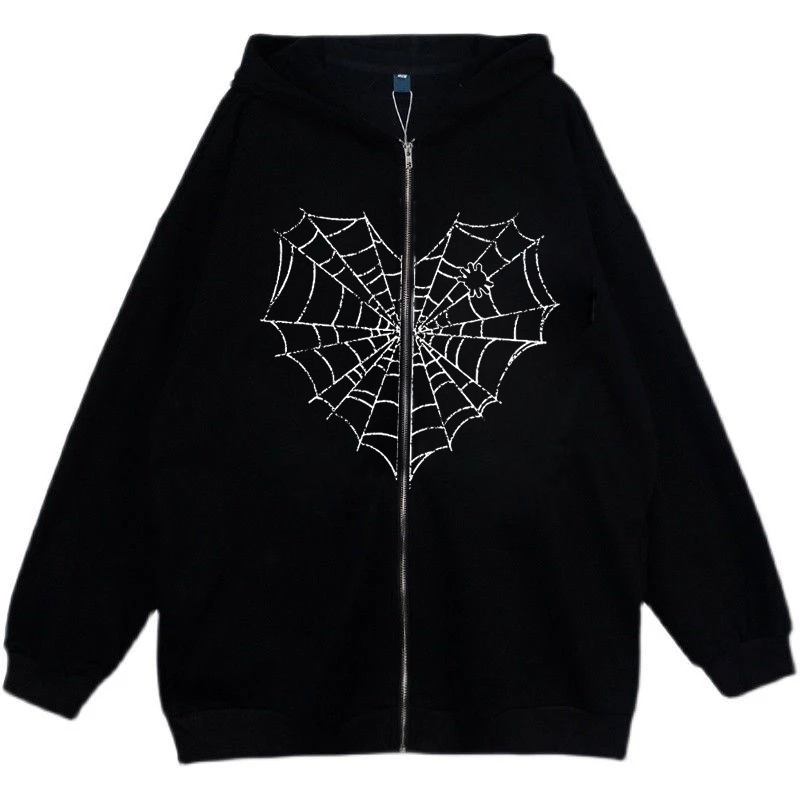 Gothic Harajuku Vrouwen Hoodie Spineb Print Korean jogging Sweatshirt Y2K Goth Vinatge Sweatshirt Vrouwen Kleding Voor spring 220817
