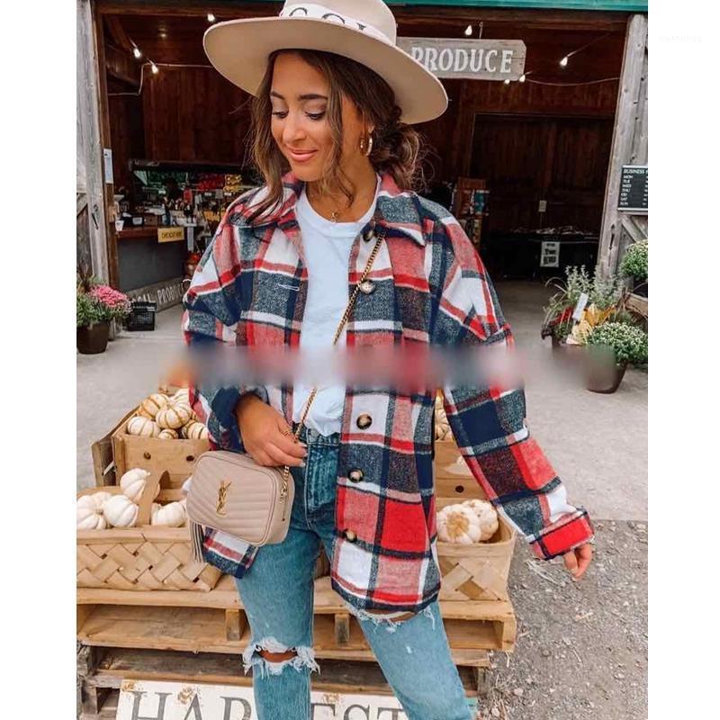 Plaid Print Blouse Women Loose Fashion Spring Autumn Turn-down Collar Single Breasted Thickened Shirts Lugentolo Women' Blouses, Green
Plaid Print Blouse Women Loose Fashion Spring Autumn Turn-down Collar Single Breasted Thickened Shirts Lugentolo Women' Blouses, Green