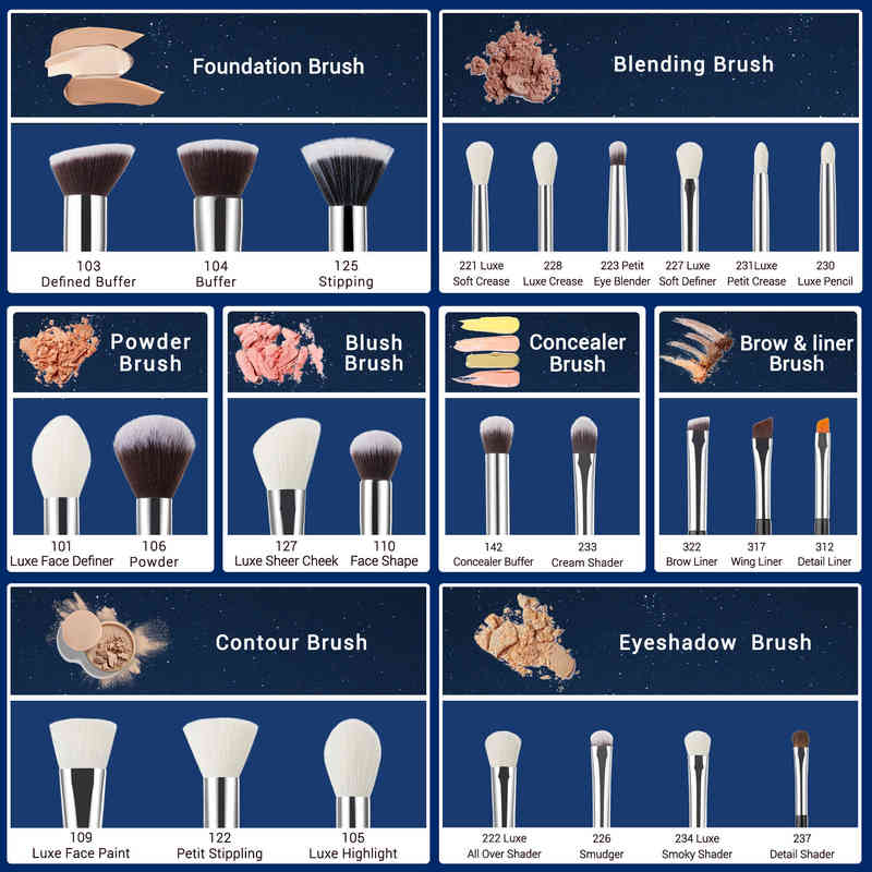 NXY Makeup Brushes Jessup Set Black Silver Professional with Natural Hair Foundation Powder Eyeshadow Make Up Brush Blush 6pcs 25pcs 0406
NXY Makeup Brushes Jessup Set Black Silver Professional with Natural Hair Foundation Powder Eyeshadow Make Up Brush Blush 6pcs 25pcs 0406