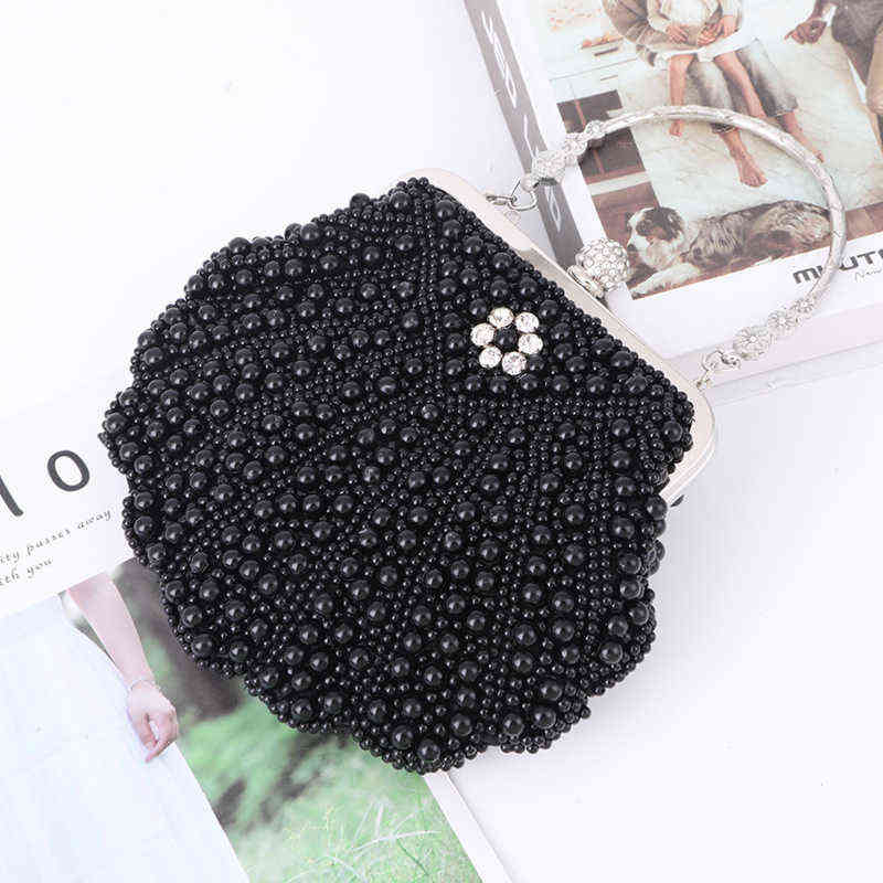 2022 Luxury Pearl Women Bag Fashion Two Sided Beaded Evening Bag For Female Elegant 3 Colors Bridal Wedding Party Handbag Clutch T220727, Black
2022 Luxury Pearl Women Bag Fashion Two Sided Beaded Evening Bag For Female Elegant 3 Colors Bridal Wedding Party Handbag Clutch T220727, Black