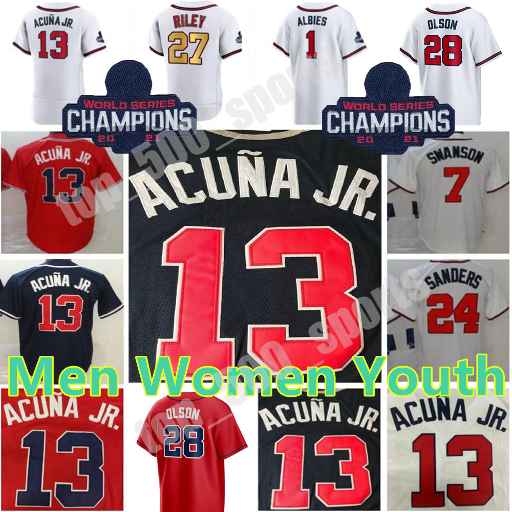 2022 Custom WS Gold Program 13 Ronald Acuna Jr. Jersey 28 Matt Olson 7 Dansby Swanson Jorge Soler Deion Sanders 27 Austin Riley 1 Ozzie Albies Jones Baseball Jerseys, Colour 16
2022 Custom WS Gold Program 13 Ronald Acuna Jr. Jersey 28 Matt Olson 7 Dansby Swanson Jorge Soler Deion Sanders 27 Austin Riley 1 Ozzie Albies Jones Baseball Jerseys, Colour 16