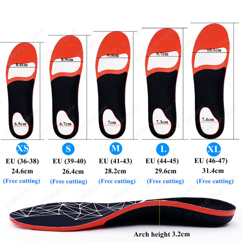 Orthopedic Insoles Ortic High Arch Support Insoles Relieve Severe Flat Feet Shoes Soles Foot Valgus Over Comfort Sport Insert 220505