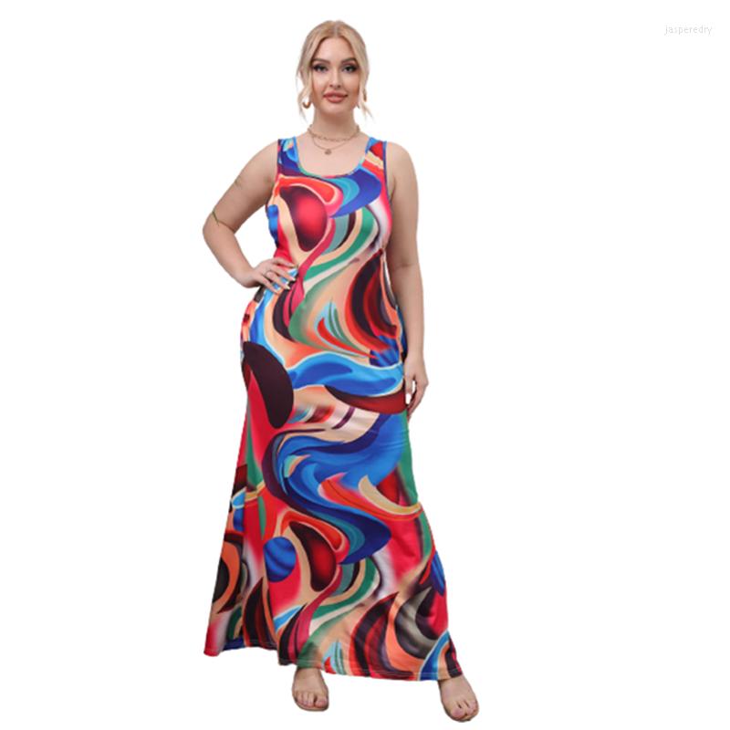 Plus Size Dresses Summer Women Sleeveless Square Collar Color Printed Long Dress 3XL 4XL Casual Beach Party Lady Vestidos Jasp22, Oymf202221
Plus Size Dresses Summer Women Sleeveless Square Collar Color Printed Long Dress 3XL 4XL Casual Beach Party Lady Vestidos Jasp22, Oymf202221