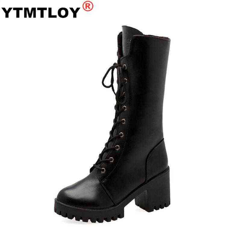 HBP Boots New Buckle Winter Motorcycle Women British Style Mid-calf Gothic Punk Square Heel Solid Boot Shoes 220805, Black
HBP Boots New Buckle Winter Motorcycle Women British Style Mid-calf Gothic Punk Square Heel Solid Boot Shoes 220805, Black