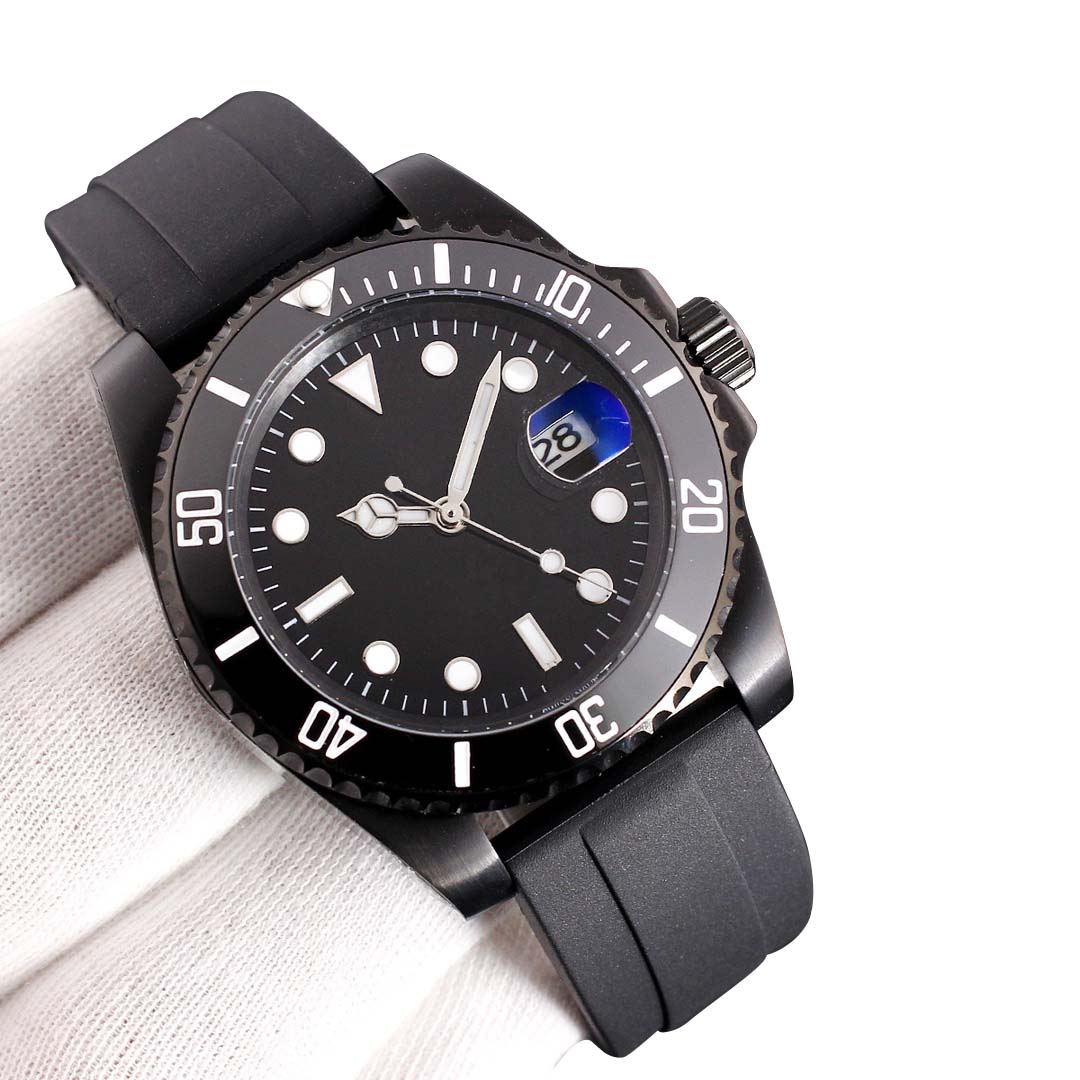 17 Colors Mens Watch Luxury Ceramic Bezel 2813 Automatic Mechanical Movement 41MM Luminous Designer Watches AAA Rubber Strap Swimming Wristwatches montres de mode, Add 50m waterproof
17 Colors Mens Watch Luxury Ceramic Bezel 2813 Automatic Mechanical Movement 41MM Luminous Designer Watches AAA Rubber Strap Swimming Wristwatches montres de mode, Add 50m waterproof