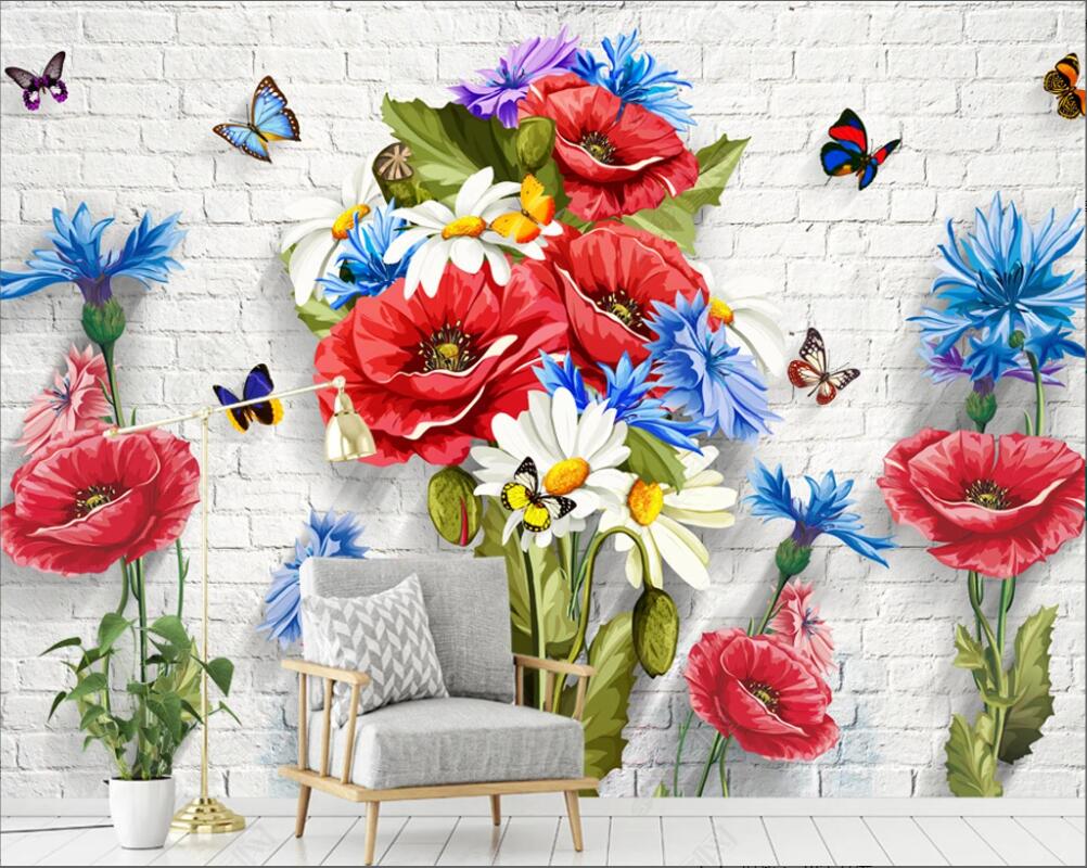 custom photo mural wallpaper 3d on the wall Modern chrysanthemum brick wall flower butterfly background painting home decor wallpaper in the living room, Non-woven wallpaper
custom photo mural wallpaper 3d on the wall Modern chrysanthemum brick wall flower butterfly background painting home decor wallpaper in the living room, Non-woven wallpaper
