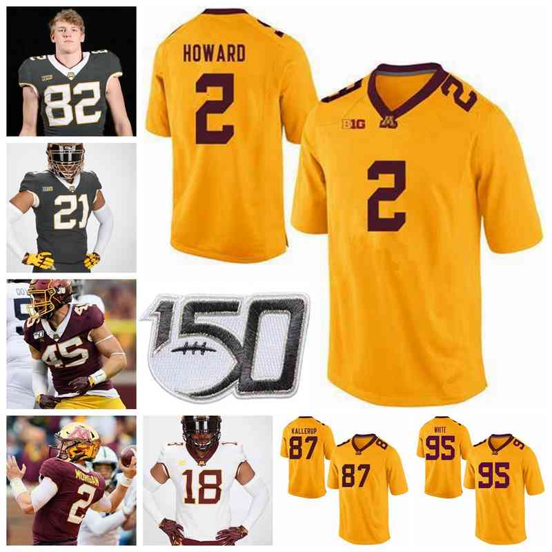 Rare Minnesota Golden Gophers College Football Jerseys Jornell Brooks II Jersey Mike Brown-Stephens Tyler Johnson Seth Green Custom Stitched, Mens yellow with 150th patch
Rare Minnesota Golden Gophers College Football Jerseys Jornell Brooks II Jersey Mike Brown-Stephens Tyler Johnson Seth Green Custom Stitched, Mens yellow with 150th patch