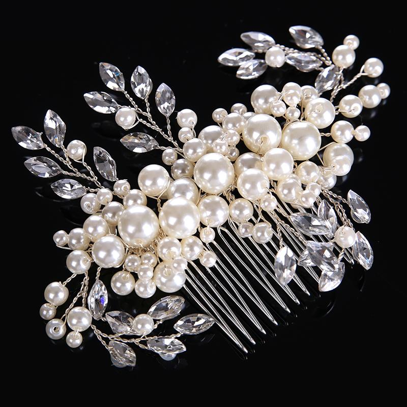 Hair Clips & Barrettes Luxury Bridal Accessories Wedding Comb Silver Color Rhinestones Headpiece Pearl JewelryHair
Hair Clips & Barrettes Luxury Bridal Accessories Wedding Comb Silver Color Rhinestones Headpiece Pearl JewelryHair