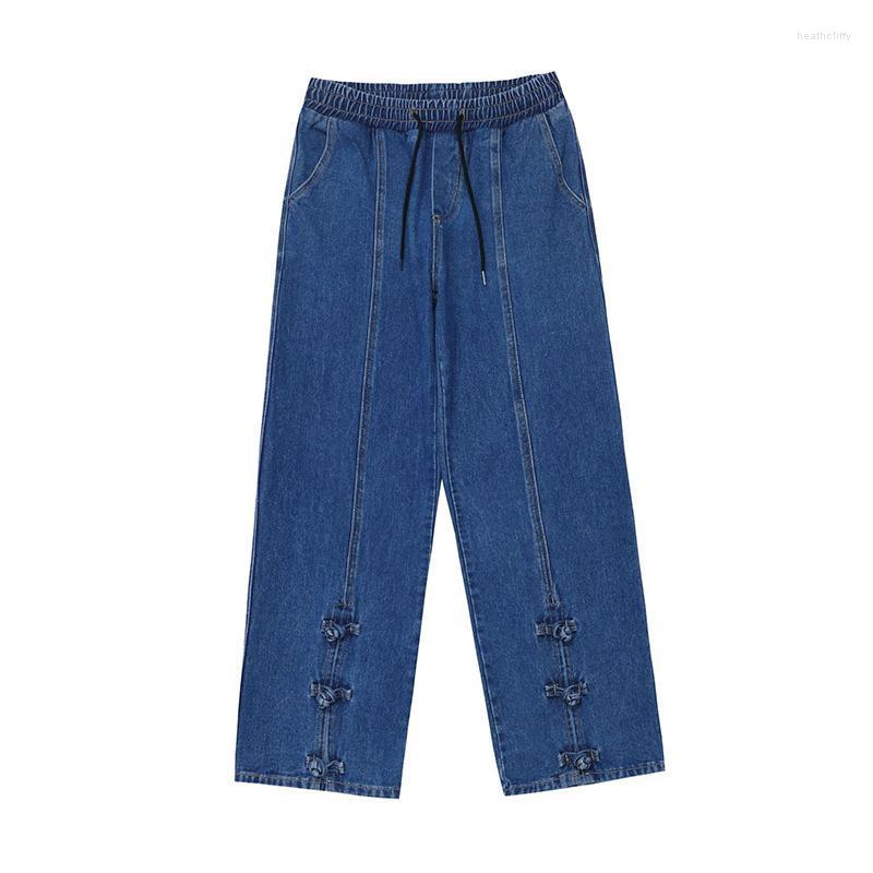 Men' Jeans Spring Summer Streetwear Men' Baggy Fashion Split With Button Loose Straight Wide Leg Blue Denim Pants For MaleMen' Heat22
Men' Jeans Spring Summer Streetwear Men' Baggy Fashion Split With Button Loose Straight Wide Leg Blue Denim Pants For MaleMen' Heat22