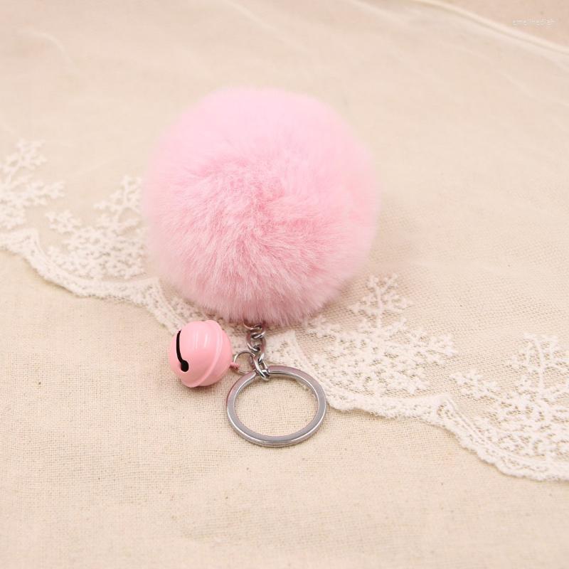 Keychains Fashion Simitation Rex Hair Ball Keychain Bells Key Chain Pompom Rings Girl Women Bag Car Jewelry Emel22
Keychains Fashion Simitation Rex Hair Ball Keychain Bells Key Chain Pompom Rings Girl Women Bag Car Jewelry Emel22
