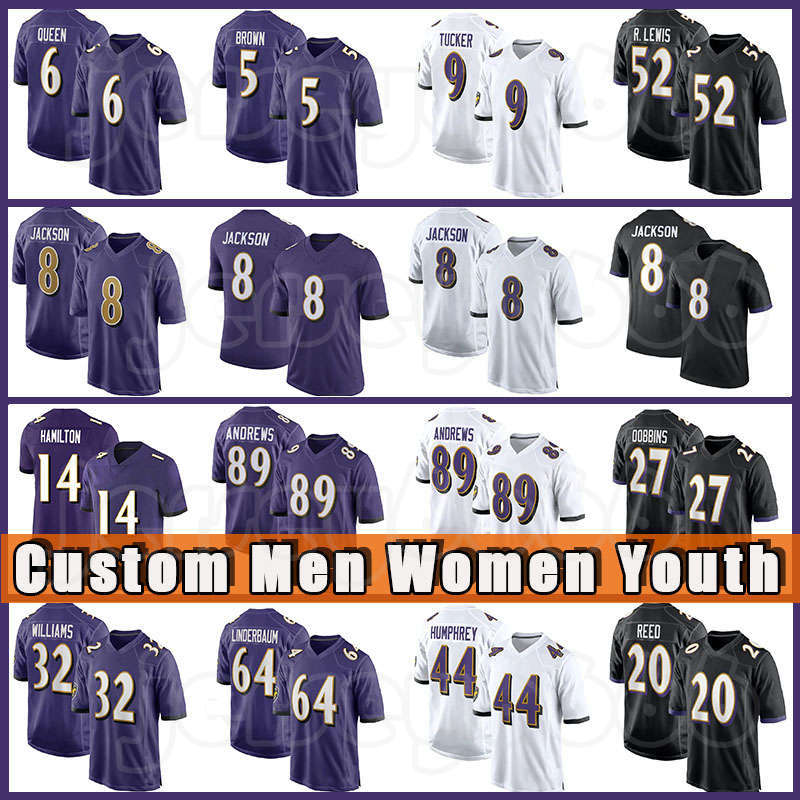 8 Lamar Jackson 14 Kyle Hamilton Football 89 Mark Andrews Jerseys Patrick Queen Justin Tucker Ray Lewis Marlon Humphrey J.K. Dobbins Rashod Bateman Calais Campbell, Custom men (w y)
8 Lamar Jackson 14 Kyle Hamilton Football 89 Mark Andrews Jerseys Patrick Queen Justin Tucker Ray Lewis Marlon Humphrey J.K. Dobbins Rashod Bateman Calais Campbell, Custom men (w y)