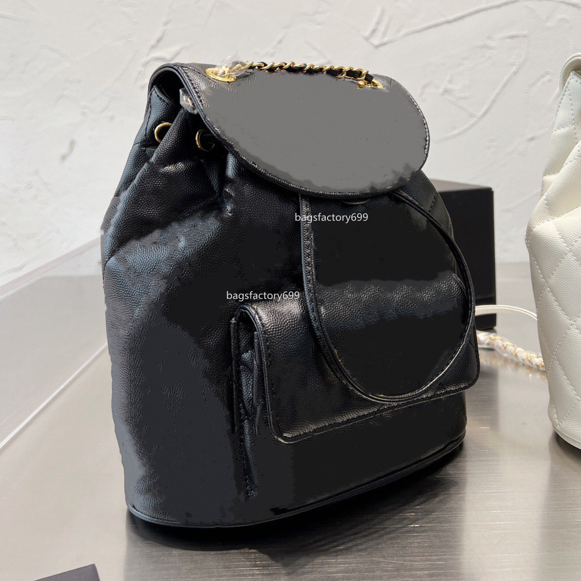 Classic Luxury Backpack Bag Caviar Lambskin Quilted Vintage Diamond Hardware Chain Drawstring Multi Pocket Designer Ladies Outdoor Large Cap, Box
Classic Luxury Backpack Bag Caviar Lambskin Quilted Vintage Diamond Hardware Chain Drawstring Multi Pocket Designer Ladies Outdoor Large Cap, Box