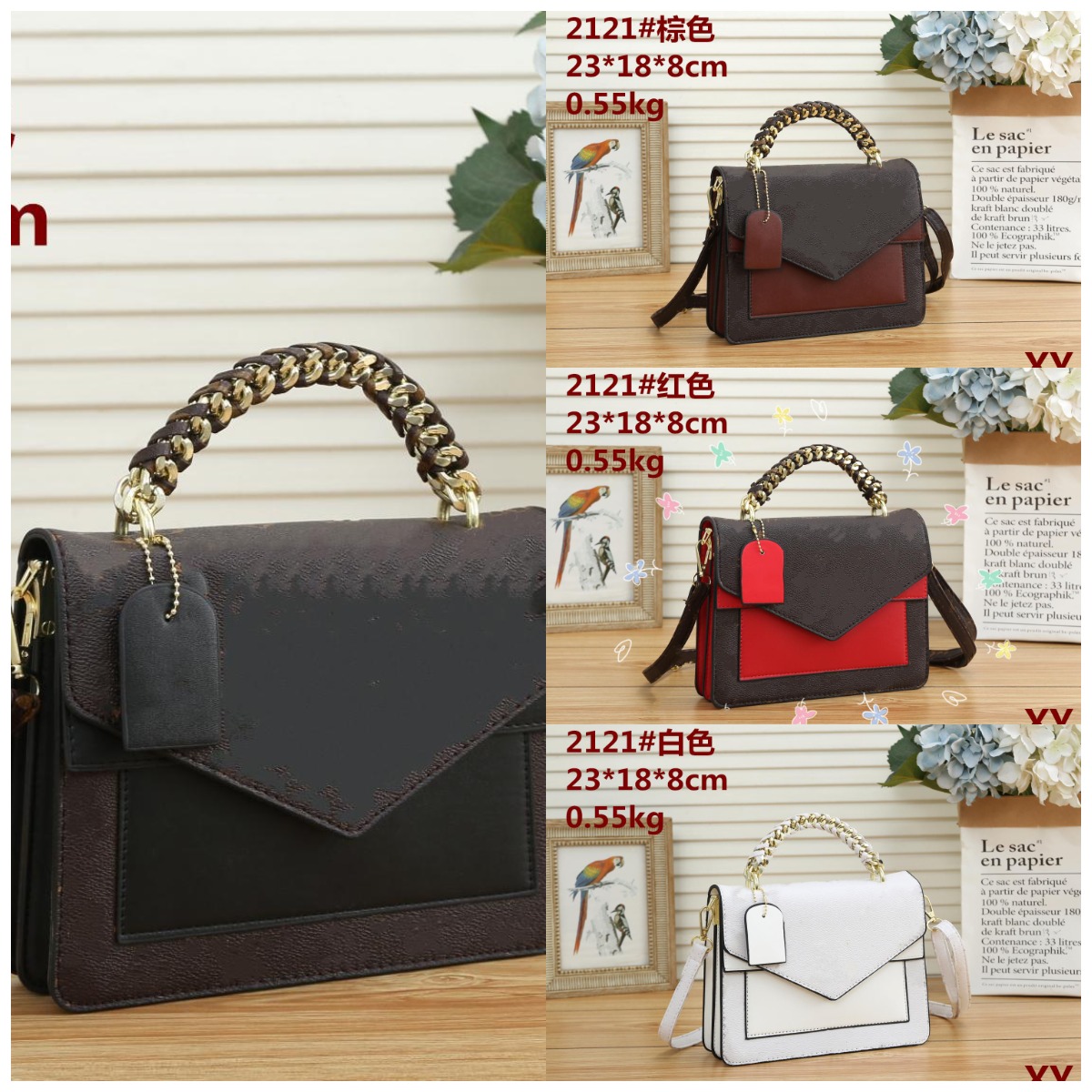 Aks designer China Women's Leather Messenger Shoulder Bag mono women's fashion luxury handbag multi-color options, Extra freight
Aks designer China Women's Leather Messenger Shoulder Bag mono women's fashion luxury handbag multi-color options, Extra freight