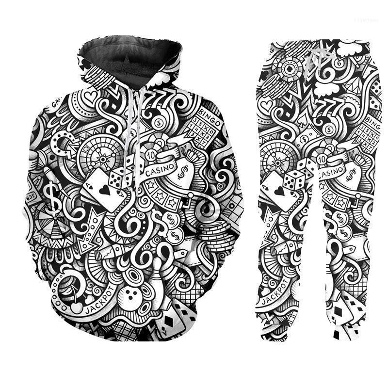 Men's Tracksuits Black White Poker ZIP Hoodies Suits Sweatshirt Joggers Funny Harajuku 3D Print Set Winter Unisex Tracksuit Pant Jacket, T-shirt pants
Men's Tracksuits Black White Poker ZIP Hoodies Suits Sweatshirt Joggers Funny Harajuku 3D Print Set Winter Unisex Tracksuit Pant Jacket, T-shirt pants