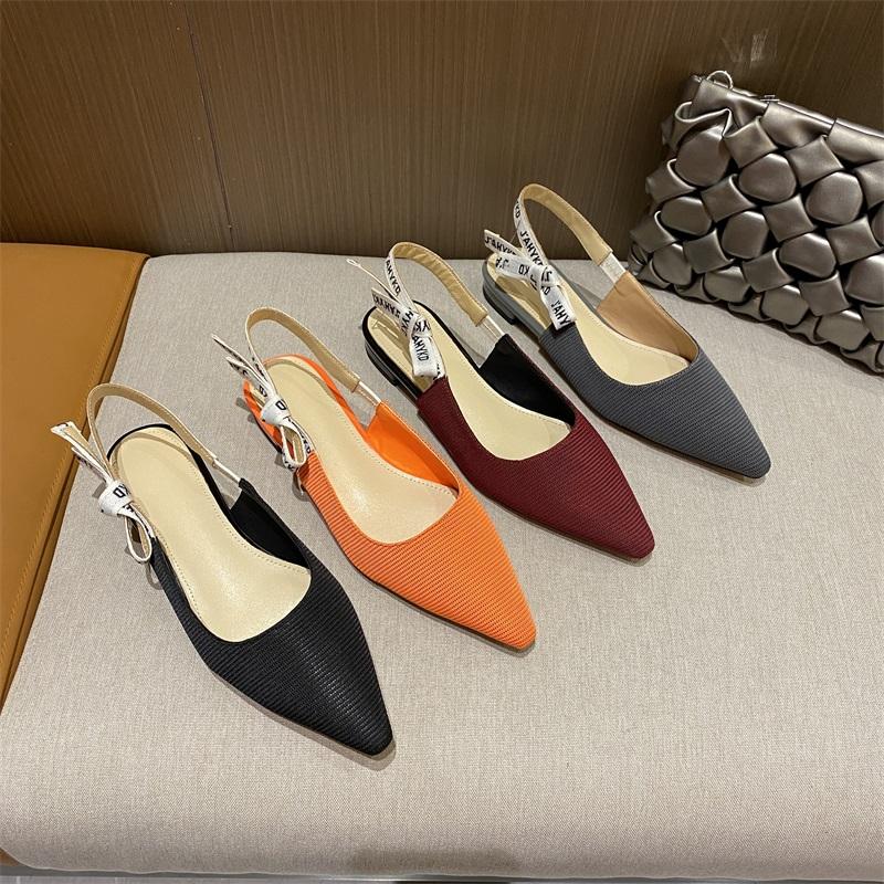 Sandals Spring And Summer Pointed Bow Flat Shoes Women Black Baotou Slingback With Back Strap Heel SandalsSandals, Red patent leather
Sandals Spring And Summer Pointed Bow Flat Shoes Women Black Baotou Slingback With Back Strap Heel SandalsSandals, Red patent leather