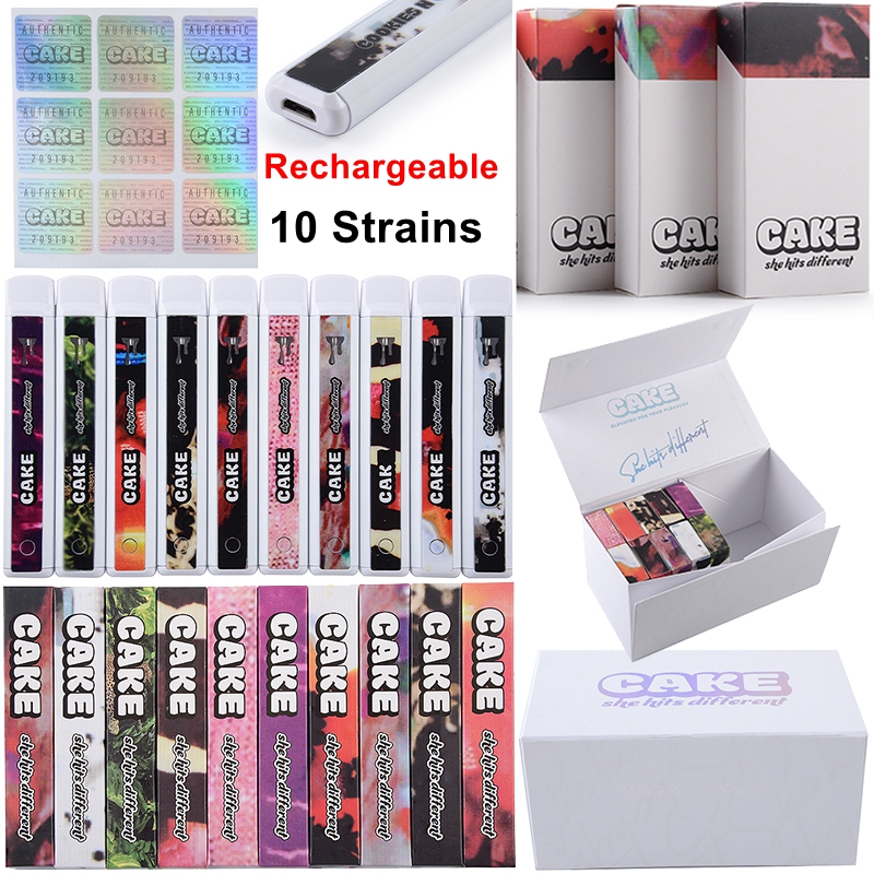 10 Strains Cake She Hits Different Disposable E Cigarettes Sauce Bar Rechargeable Vape Pen Starter Kits Empty 1ml Pods Carts 280mAh Battery
10 Strains Cake She Hits Different Disposable E Cigarettes Sauce Bar Rechargeable Vape Pen Starter Kits Empty 1ml Pods Carts 280mAh Battery