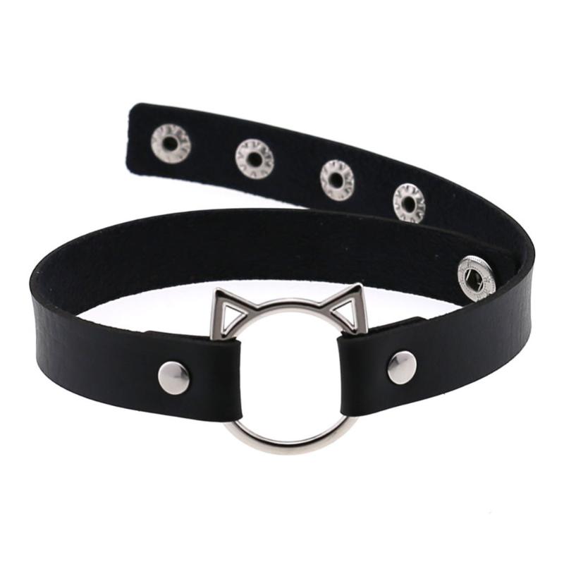 Chokers ZIMNO 2022 Gothic PU Leather Lock Hollow Cat Spike Rivet Sexy Collar Studded Punk Choker Necklace For Women Chocker Goth Jewelry
Chokers ZIMNO 2022 Gothic PU Leather Lock Hollow Cat Spike Rivet Sexy Collar Studded Punk Choker Necklace For Women Chocker Goth Jewelry