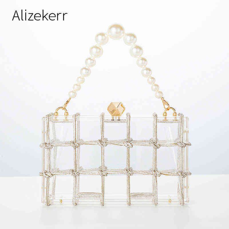 Evening Bag Clear Acrylic Box Clutch for Wedding Party Women Luxury Rhinestone Pearl Purse and Handbag Designer High Quality 220622, Silver
Evening Bag Clear Acrylic Box Clutch for Wedding Party Women Luxury Rhinestone Pearl Purse and Handbag Designer High Quality 220622, Silver