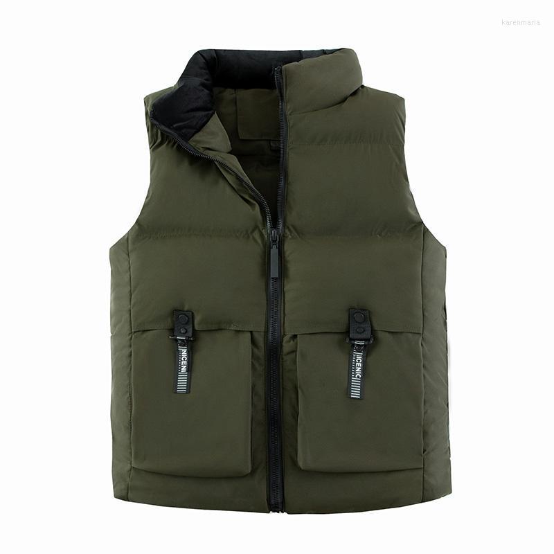 Men's Vests 2022 Fashion Winter Warm Man's Vest Sleeveless Jacket Gilet Male Windbreak Coats Thick For Men 5XL Kare22, Black 
Men's Vests 2022 Fashion Winter Warm Man's Vest Sleeveless Jacket Gilet Male Windbreak Coats Thick For Men 5XL Kare22, Black