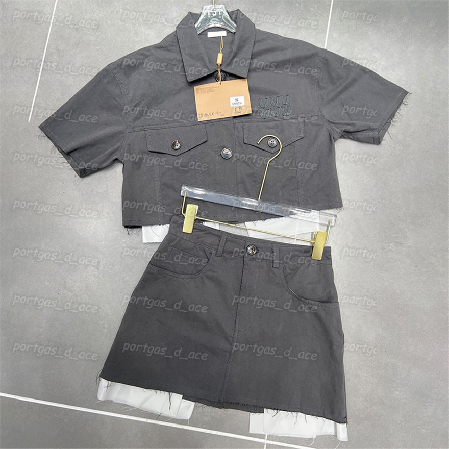 Womens Denim Skirt Dress Fashion Short Sleeve Jacket Dresses Autunm Street Style Mini Skirts, Gray with tag
Womens Denim Skirt Dress Fashion Short Sleeve Jacket Dresses Autunm Street Style Mini Skirts, Gray with tag